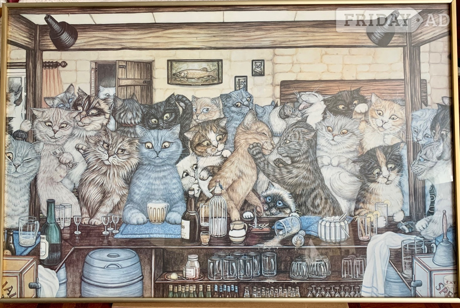 Framed Picture of Cats in Reigate