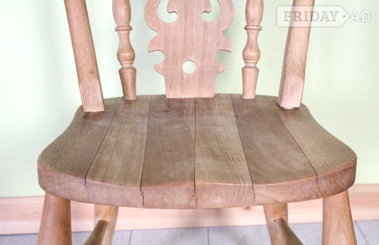 Delivery Options -Set Of 6 Solid Beech Rustic Farmhouse Chairs - Furniture in Hailsham