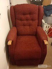 2 identical electric rise and reclining chairs, two years old