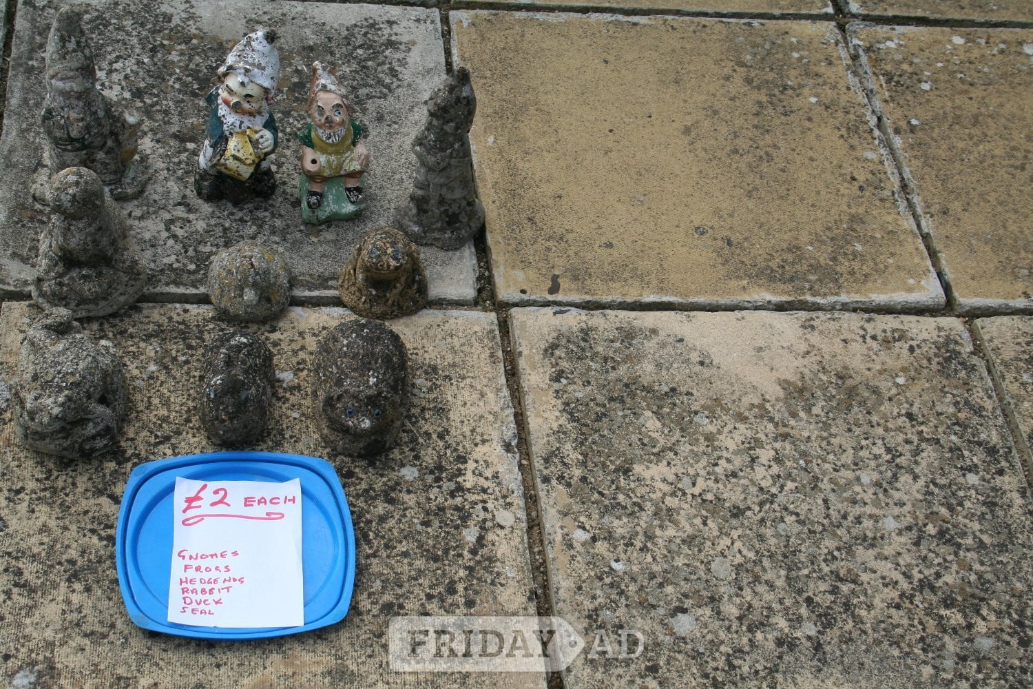 GARDEN ORNAMENTS AND PLANTERS.  PRICES IN PHOTOS