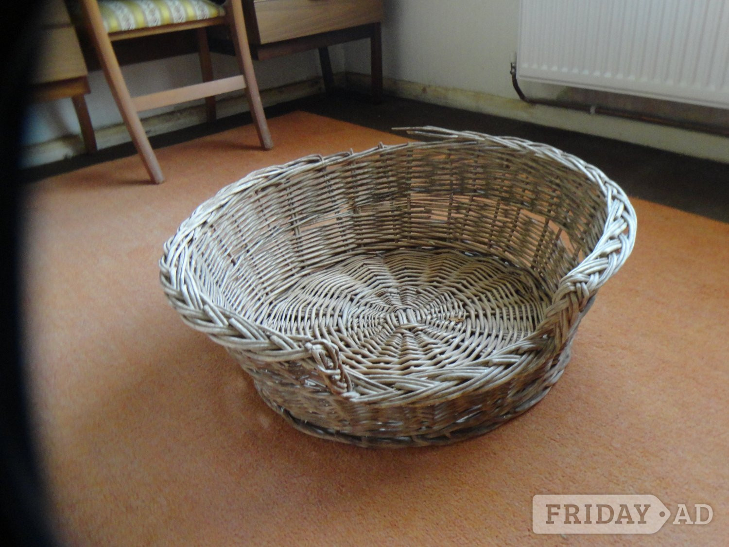 Vintage Wicker Dog Basket