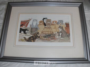 lovely picture of cats at play