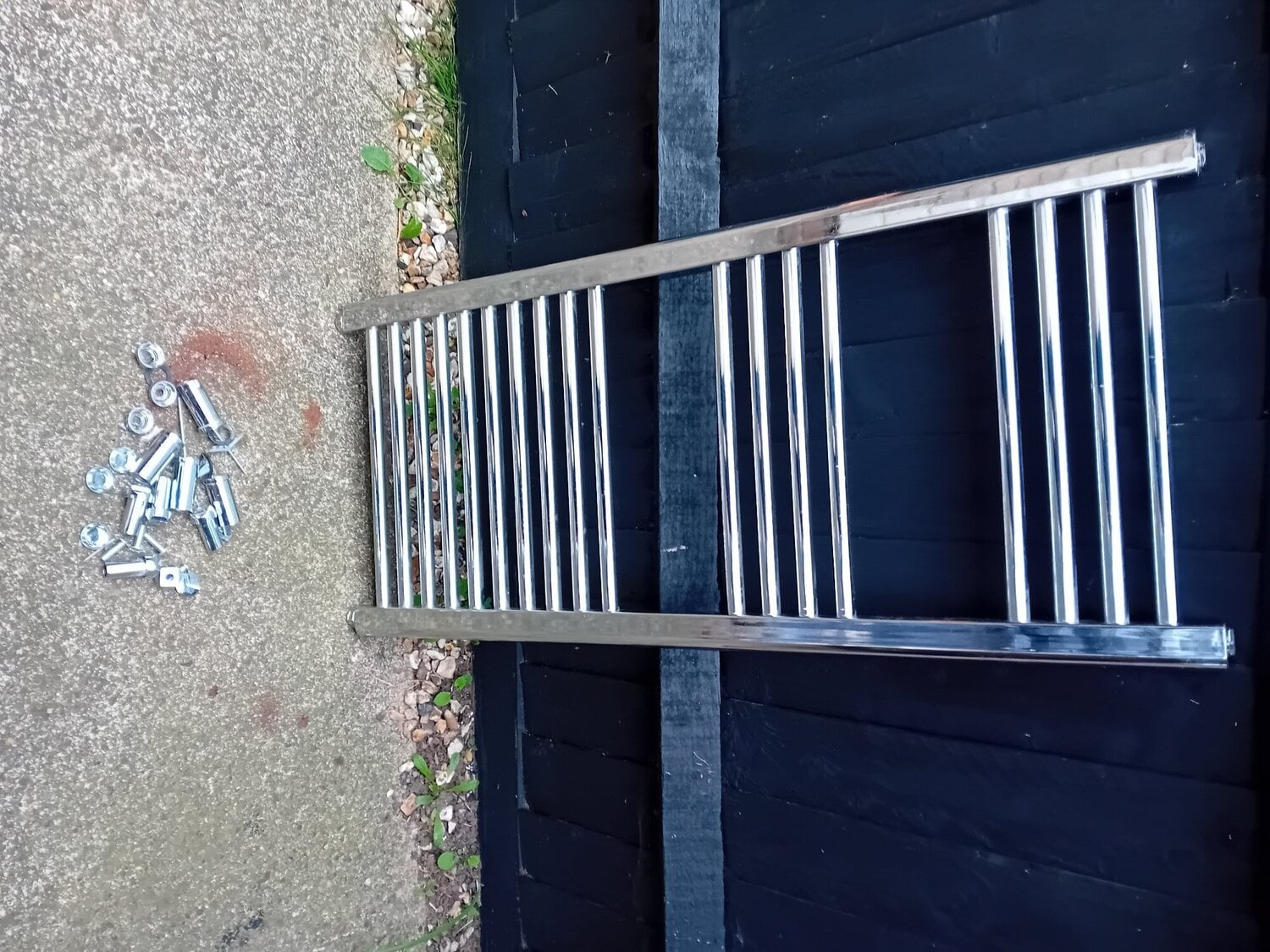 chrome bathroom radiator
