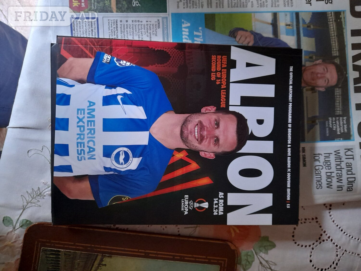 Collection of brighton and hove albion football programmes  in Eastbourne