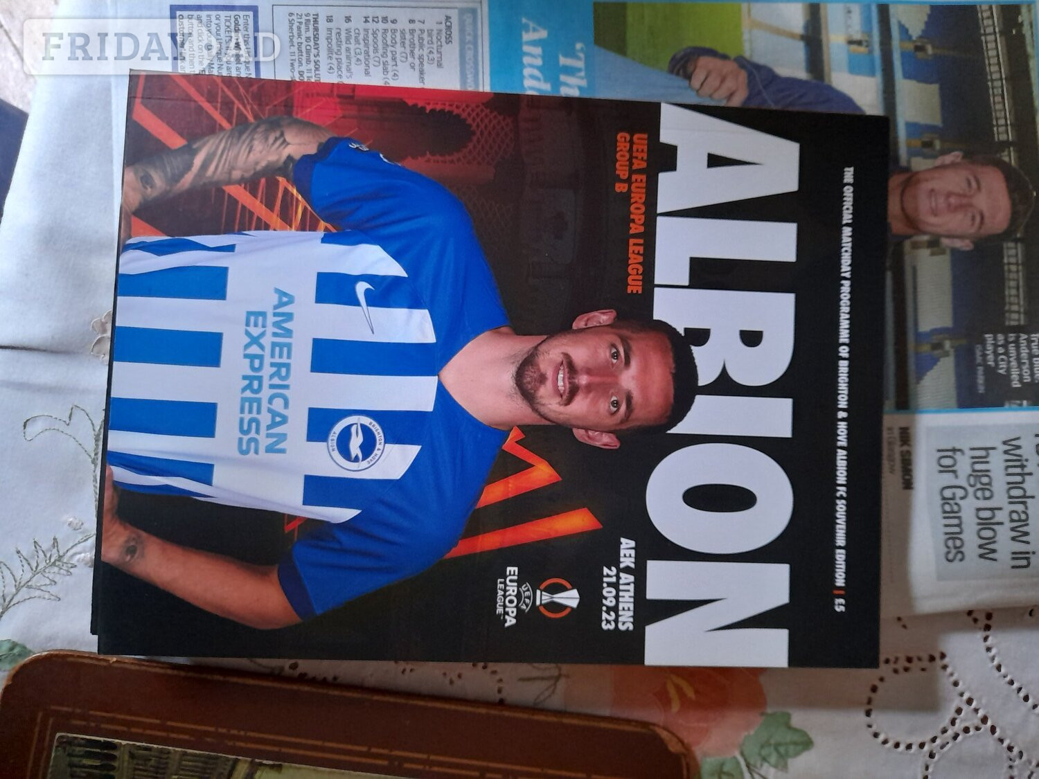 Collection of brighton and hove albion football programmes 
