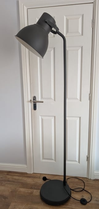 IKEA Hektar Grey Floor Lamp