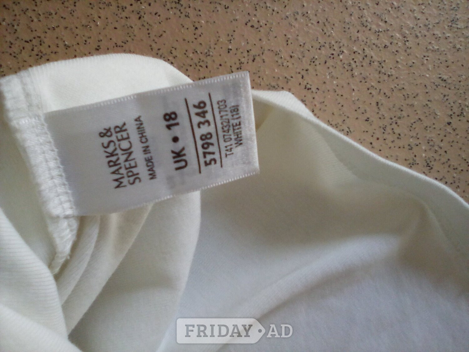 Ladies White Top by Marks&Spencer