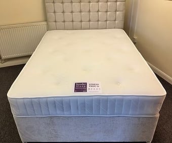 DOUBLE - STRESS FREE MATTRESS 2 drawers & 24 inch headboard