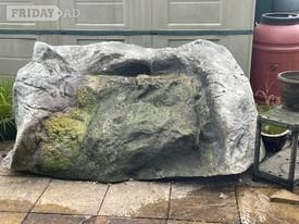 pond waterfall with pump