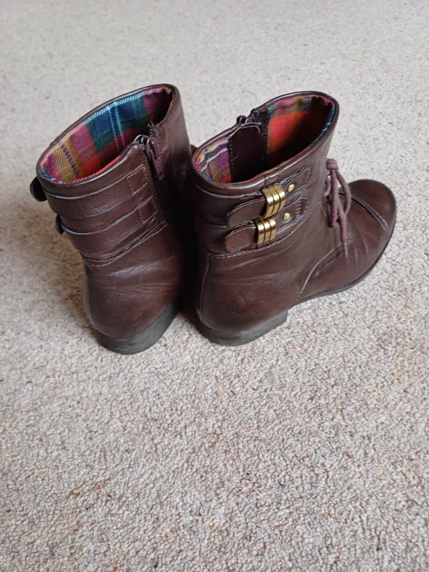 Winchester Brown Ladies Leather Clarks lace-up Boots