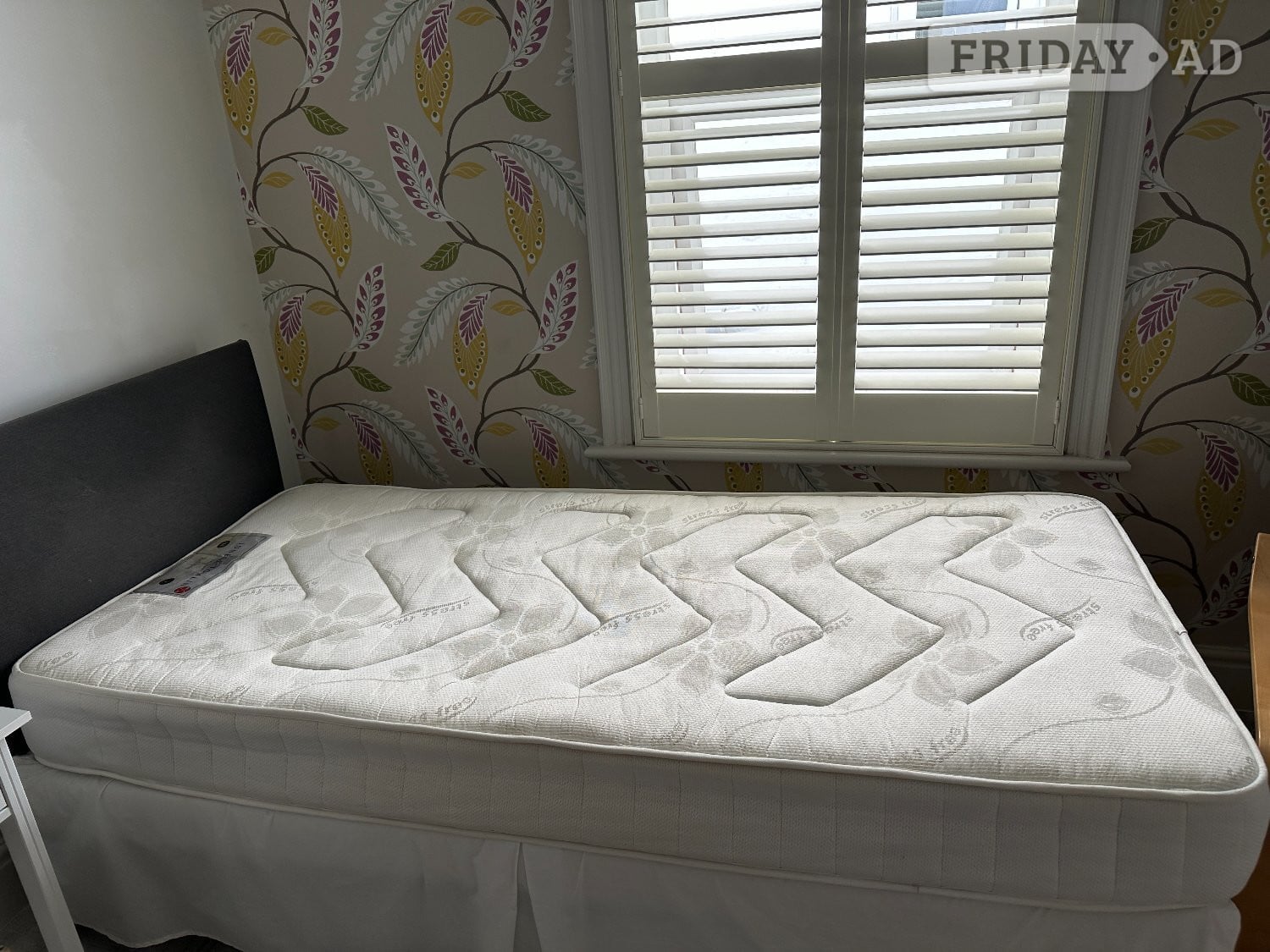 Single mattress for bed