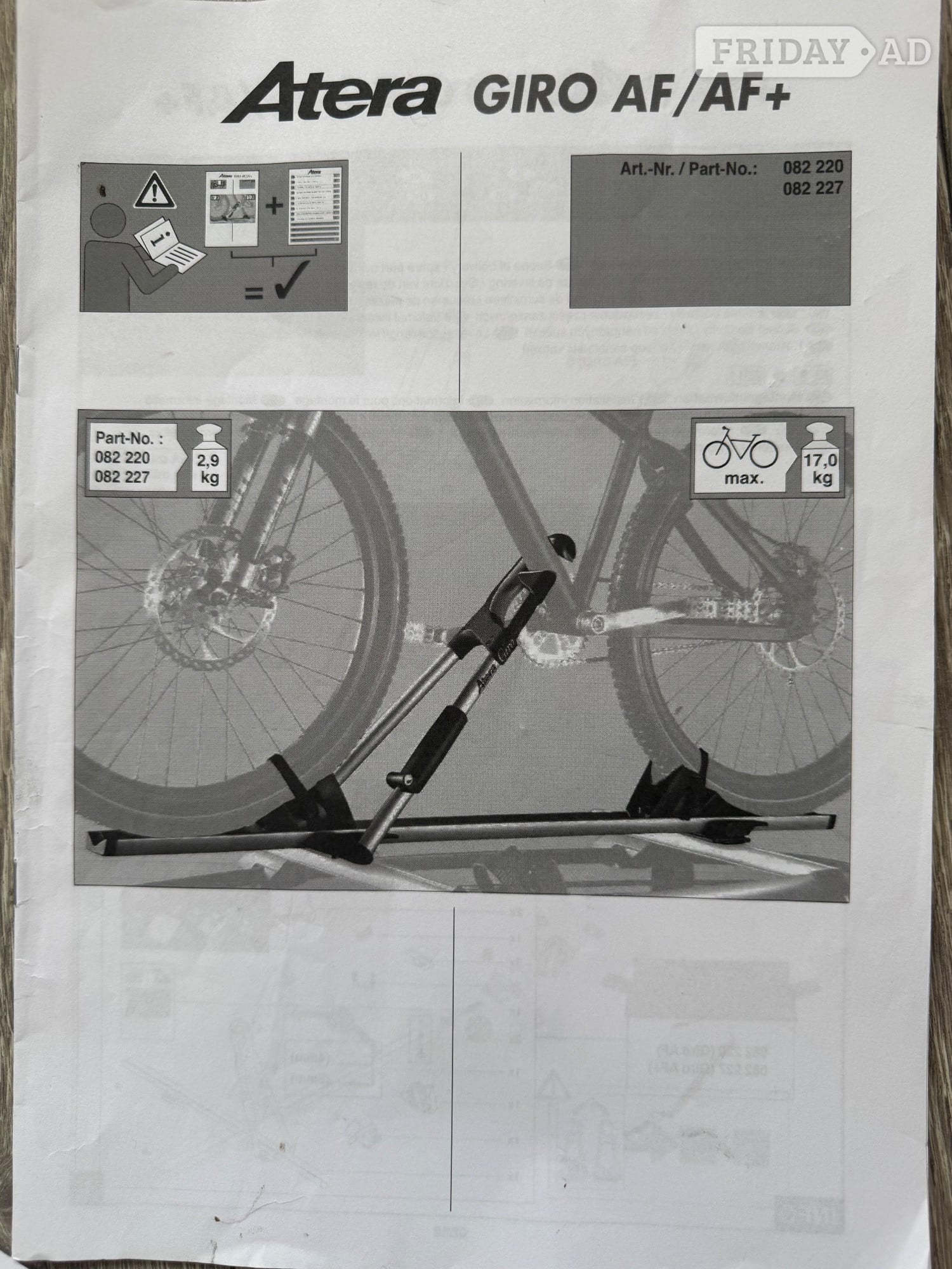 Altera cycle roof racks - Parts & Accessories