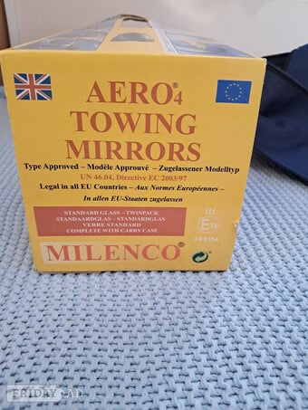 Towing mirrors for towing caravan or large trailer Milenco Aero4 set