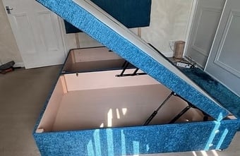 DOUBLE- SIDE LIFT DIVAN OTTOMAN BED WITH 20 INCH HB