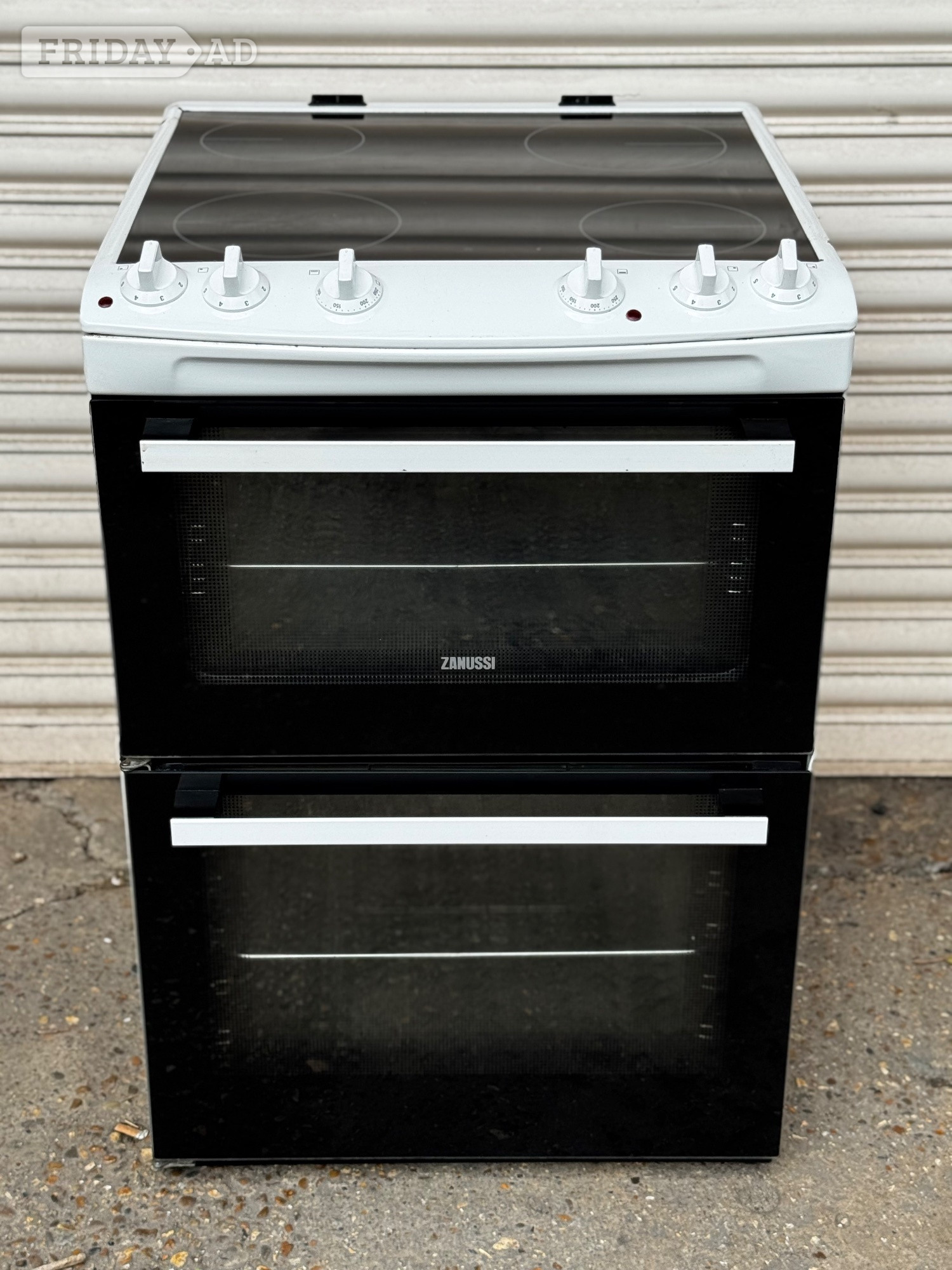 Zanussi electric cooker 60cm ceramic double oven 3 months warrant