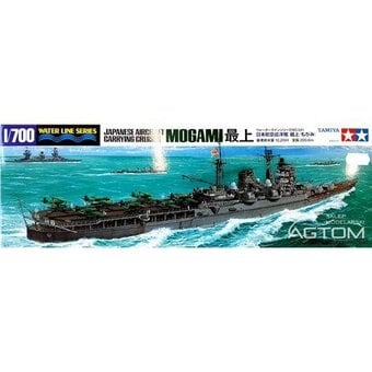 Tamiya 1:700 scale IJN Mogami class cruiser-carrier.
