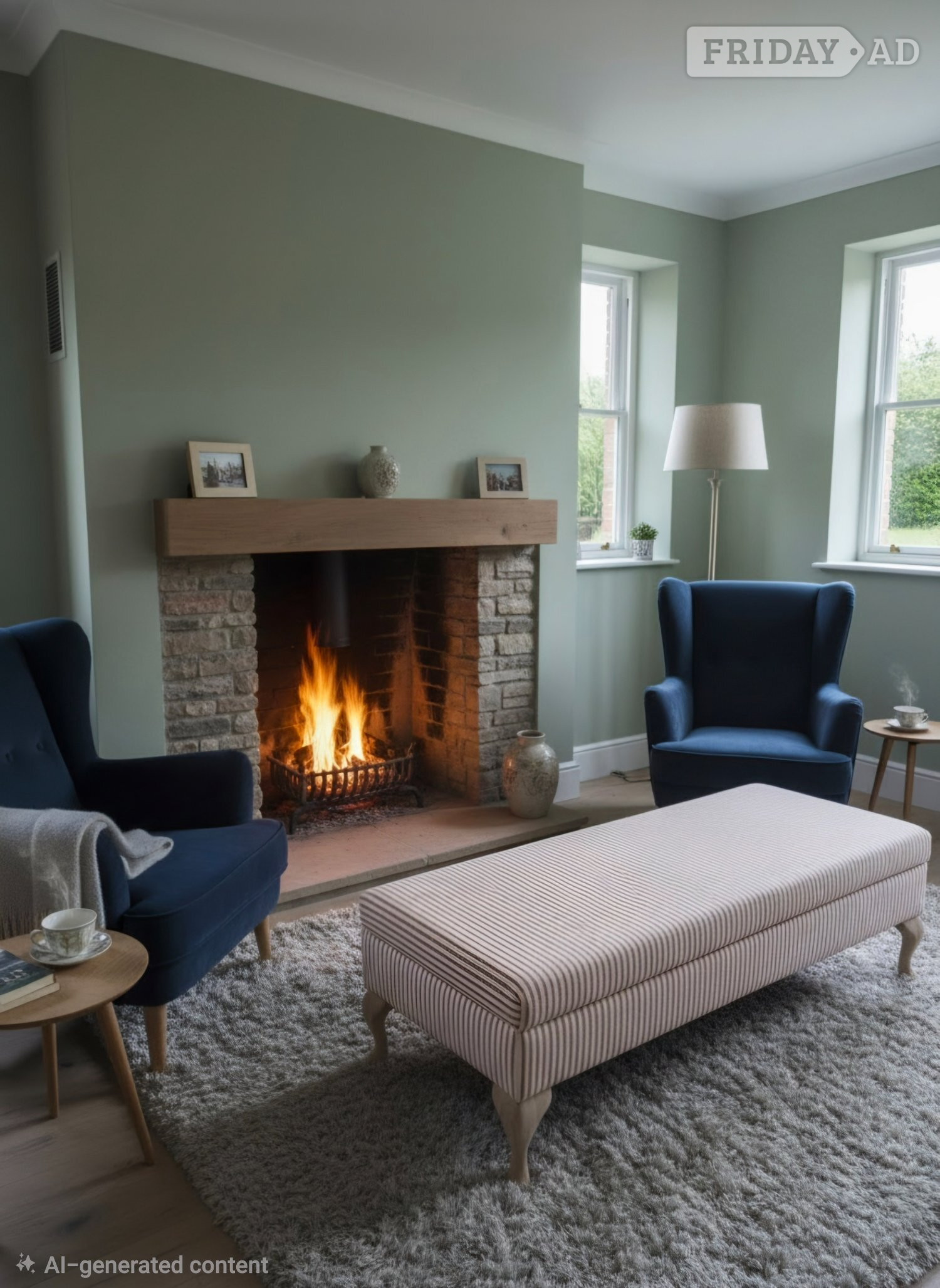 Long footstool lounge