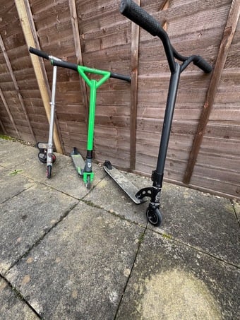 Three Stunt Scooters 