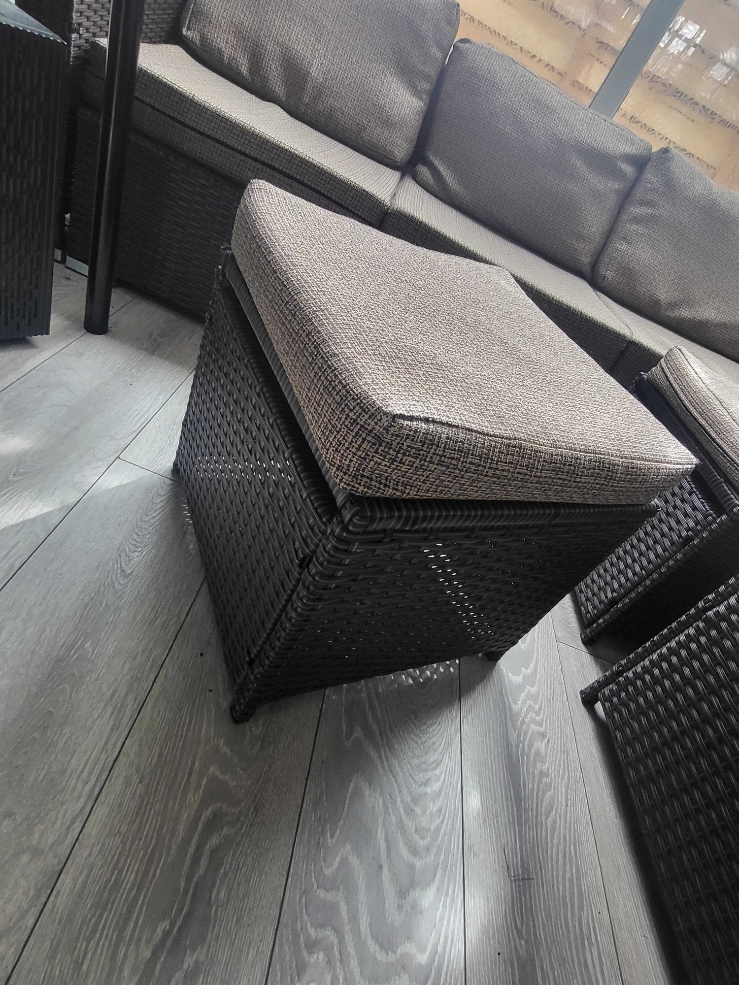London Large Garden Rattan Corner Sofa Set