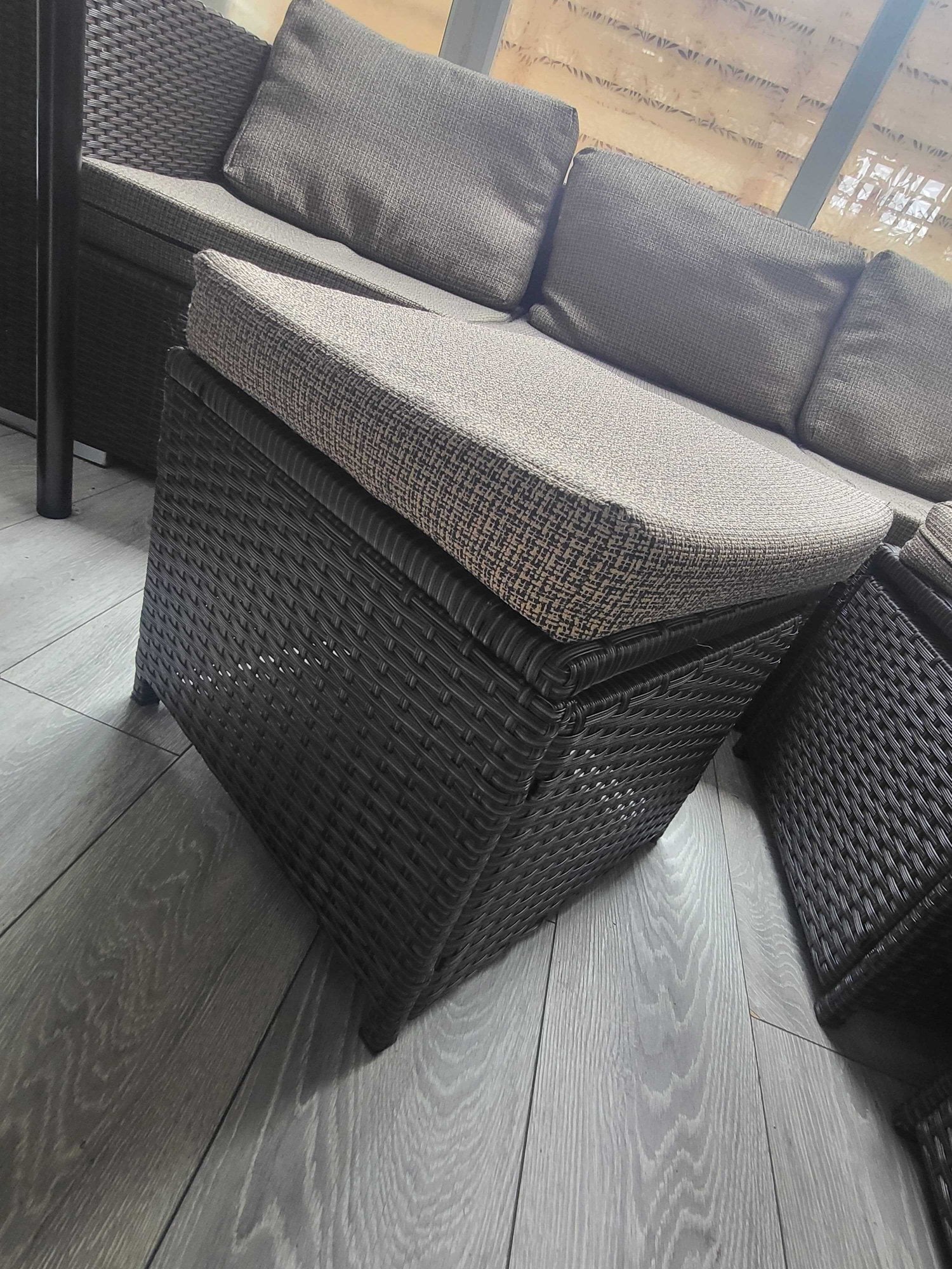 Large Garden Rattan Corner Sofa Set - Furniture in London