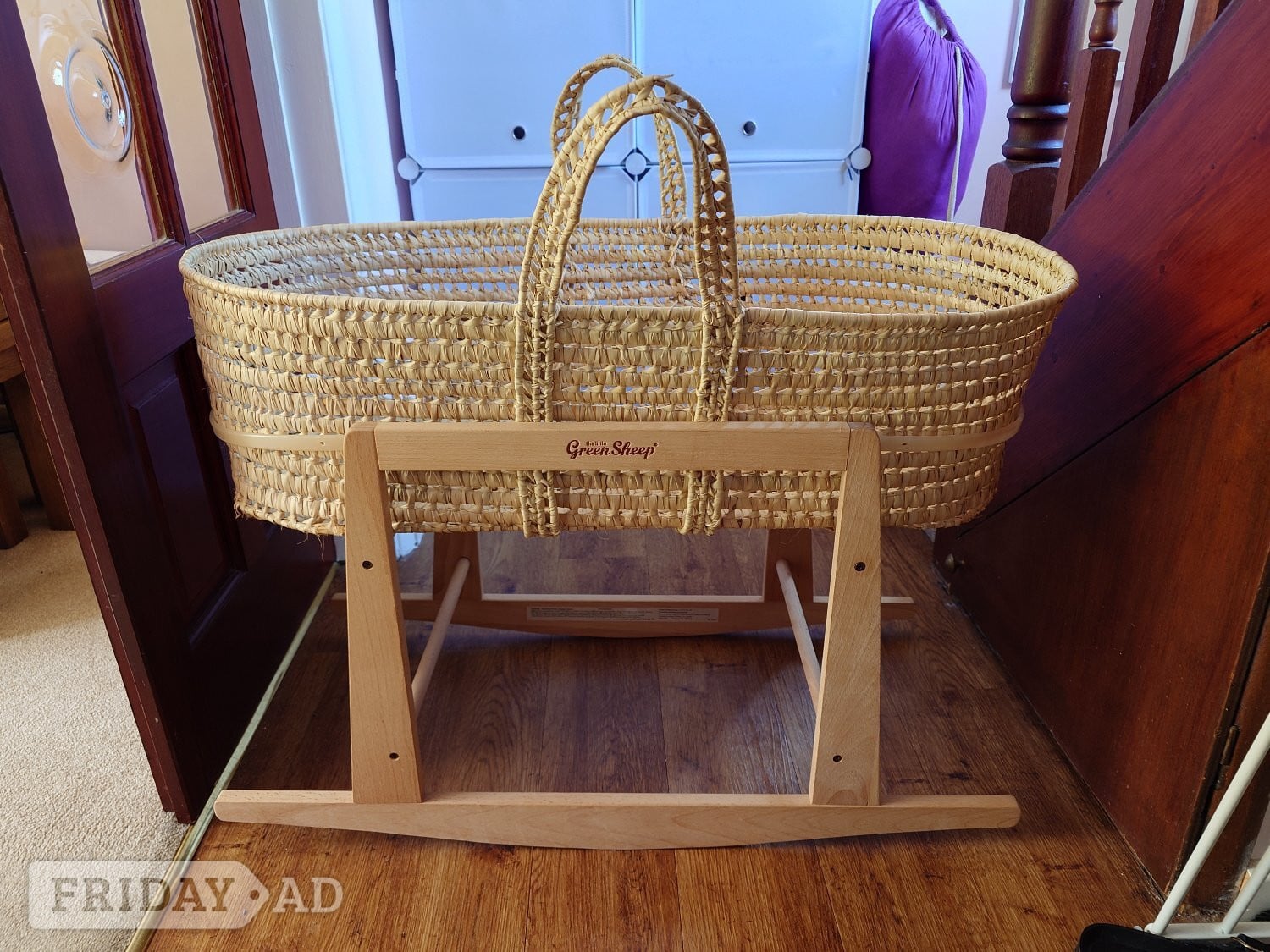 Moses basket, rocking stand and accessories  in Brighton