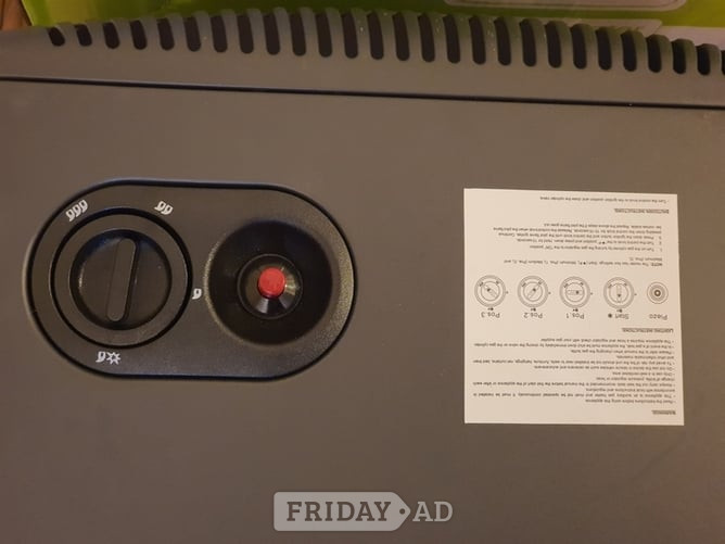 NEW GREENGEAR GREY/BLACK 4.2kW INDOOR MOBILE GAS HEATER FULL GAS BOTTLE - Heating & Cooling in Banstead
