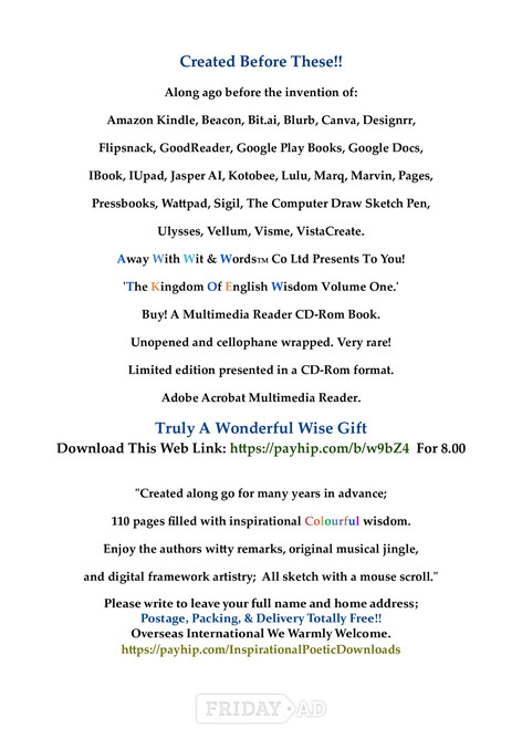 'Fantastic Classic Poetry' Download Digital Reader!! For Only - Computers & Electronics in Buckingham