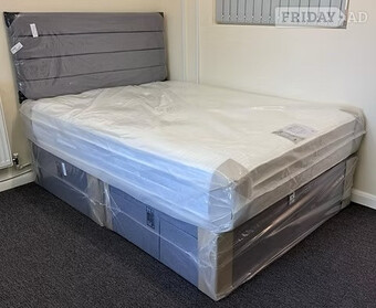 KING NATURELLE 1000 POCKET MATTRESS 2 DRAWERS BASE & HEADBOARD 