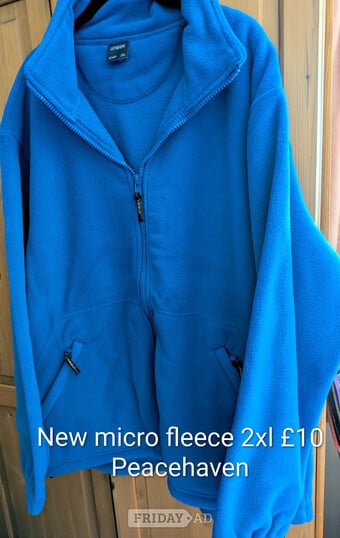 New fleece jacket 2xl blue 