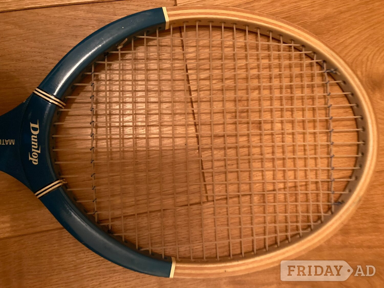 Vintage Dunlop Matchpoint Wooden Tennis Racket & Wooden Press - Sports Equipment in Crawley