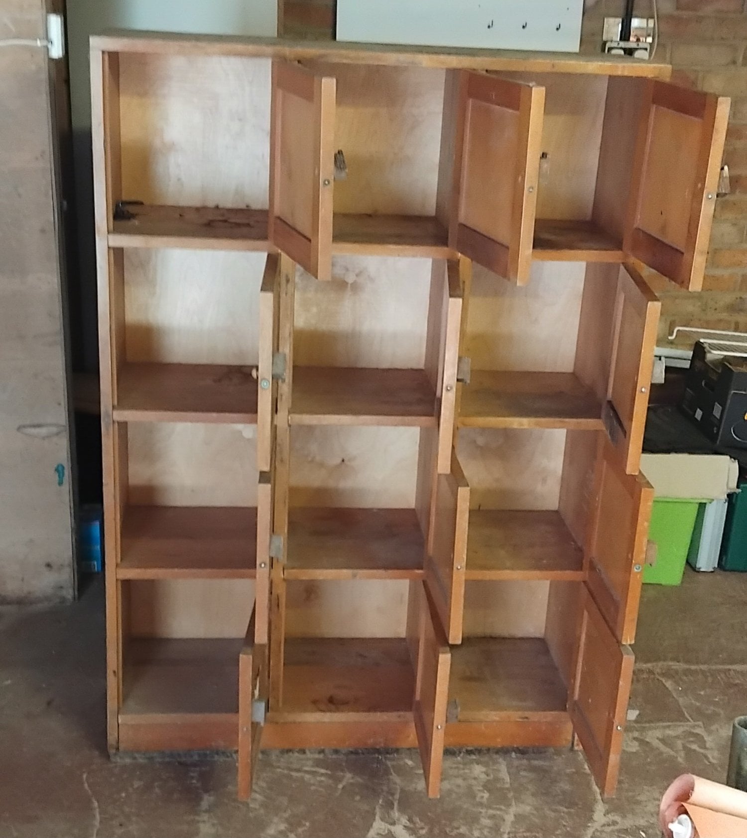 Tunbridge Wells Vintage Wooden Locker Unit