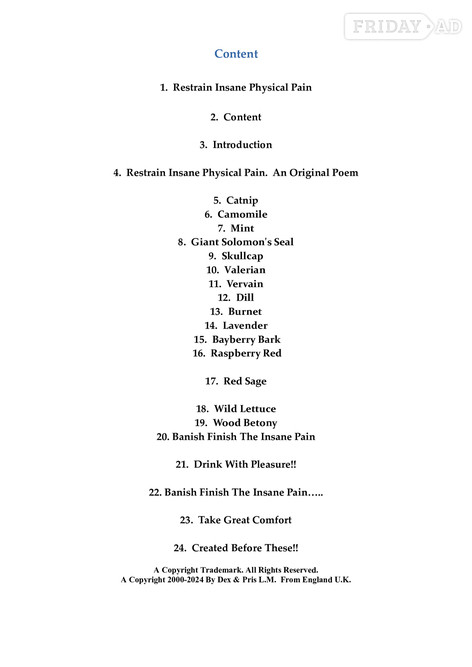 Download Digital Reader!! 'Restrain Insane Physical Pain' For Only £3.00