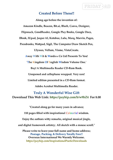 Download Digital Reader!! 'Restrain Insane Physical Pain' For Only £3.00 - Movies, Games, Books & Music