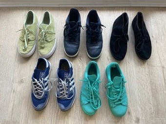 Men's Used Shoe Bundle Nike, Adidas, Fred Perry etc. Size UK10/11