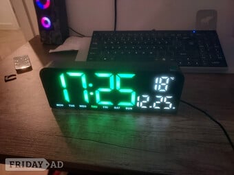 Digital LED wall clock