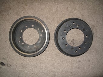 MG TD Rear brake drums