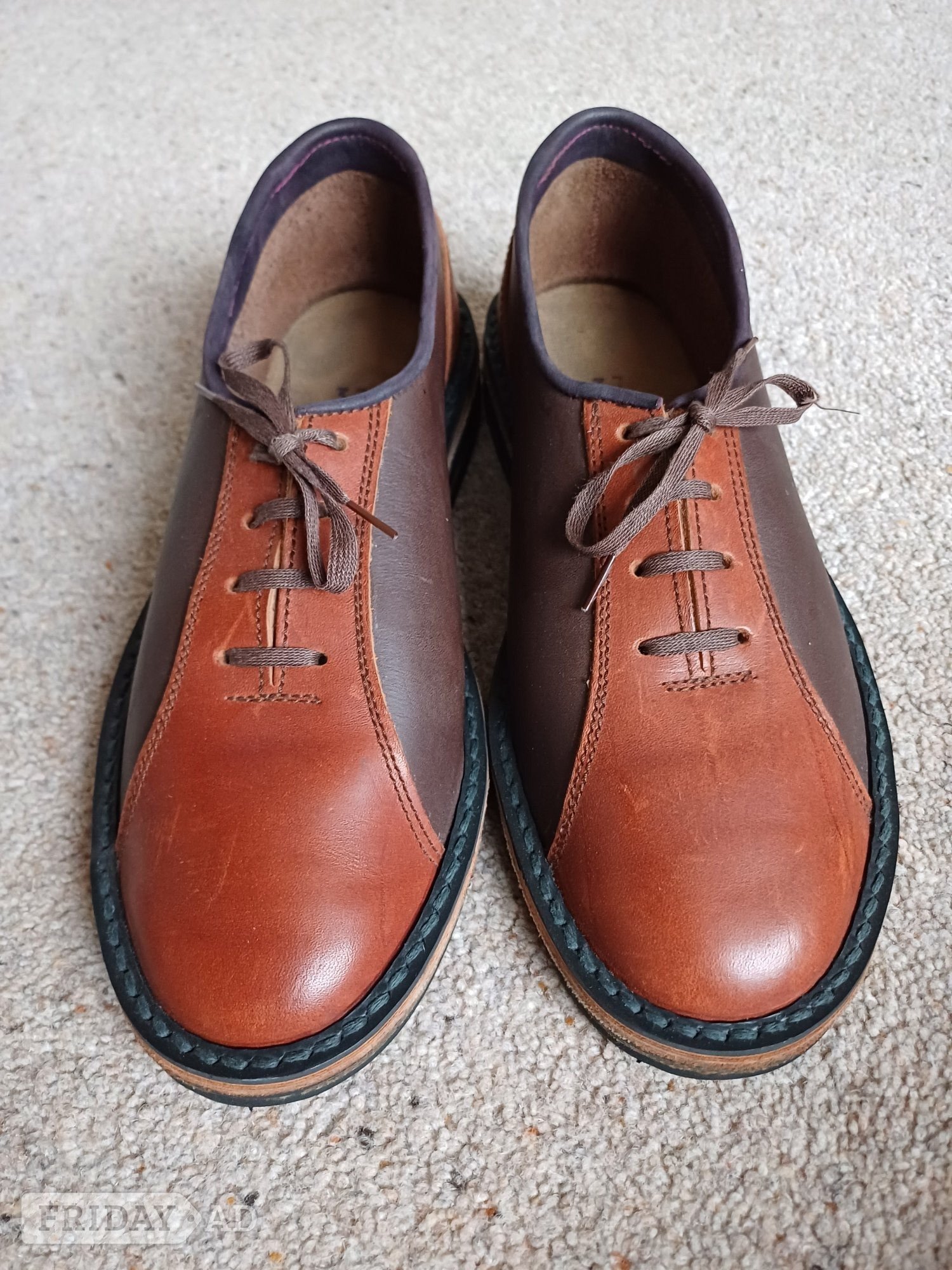 LHand Made Brown Ladies Lace-up Shoes in Winchester