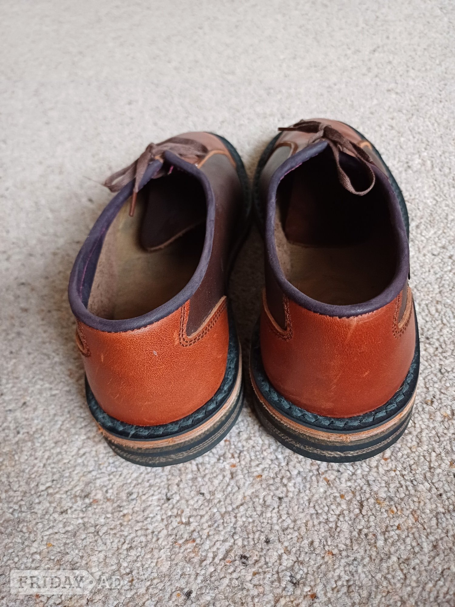 Winchester LHand Made Brown Ladies Lace-up Shoes