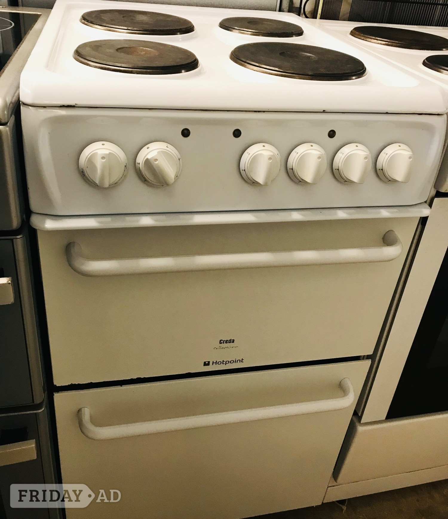 Hotpoint 50cm electric cooker with double oven  in Milton Keynes