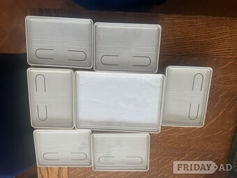 Retro Tupperware  frame (6 of  4” x5.5” & a 8”x5.5”)