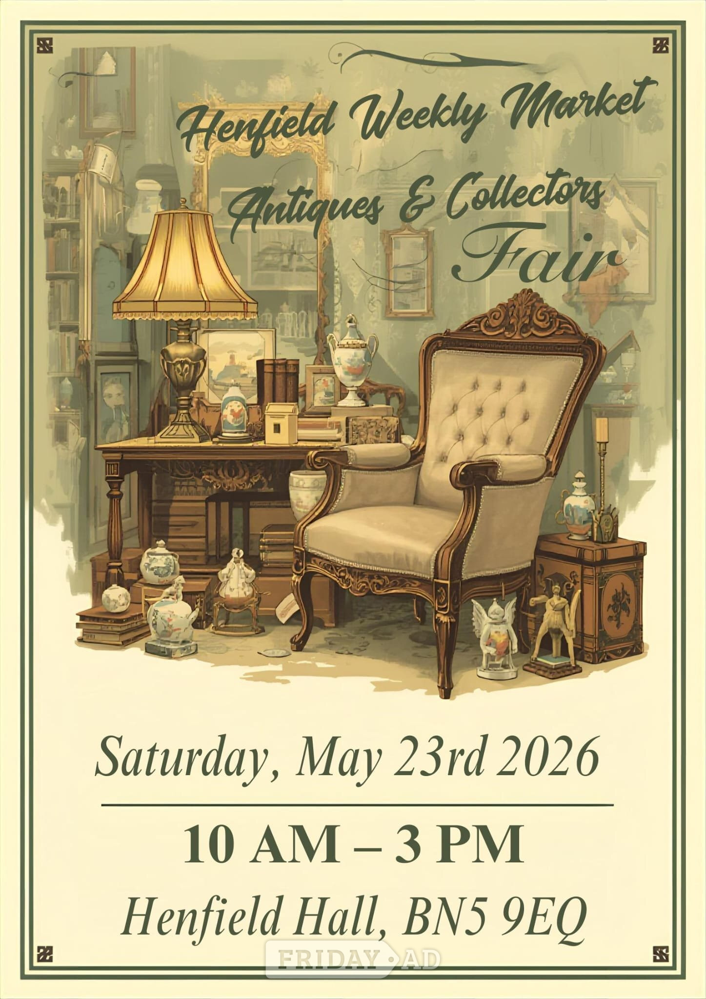 ANTIQUES & COLLECTORS FAIR in Coopers Way, Henfield BN5 9EQ