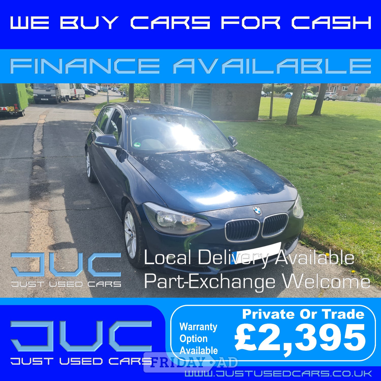 BMW 1 Series 1.6 116D Efficient Dynamics (Manual Diesel) 63 Reg in Lewes