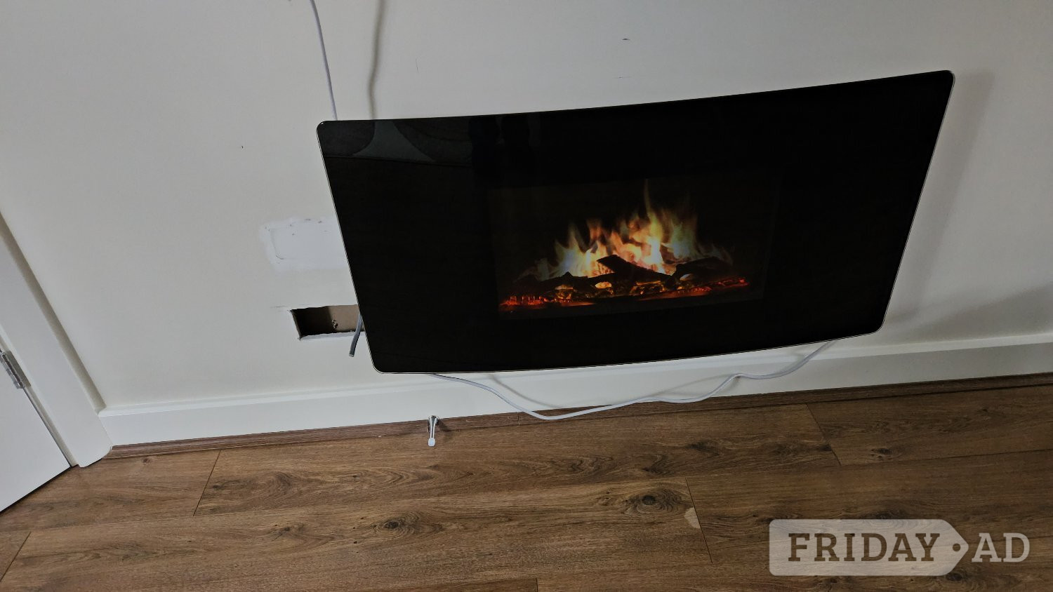 LCD Flame effect wall mounted electric fire