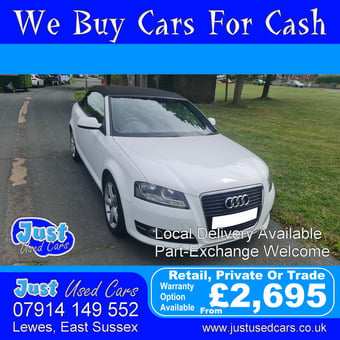 Audi A3 1.6 TDI Technik Cabriolet (Manual Diesel) 10 Reg 2010