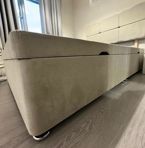 SINGLE - SIDE LIFT DIVAN OTTOMAN WITH 24 INCH DESIGN HEADBOARD