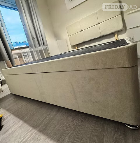 Rotherham SINGLE - SIDE LIFT DIVAN OTTOMAN WITH 24 INCH DESIGN HEADBOARD