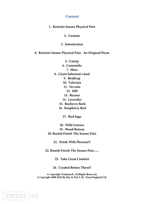 Download Digital Reader!! 'Restrain Insane Physical Pain' For Only £3.00