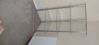 Glass corner display unit