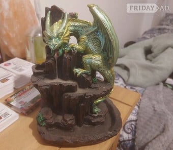 MYSTICAL DRAGON INCENCE BURNER & 20+ INCENSE CONES
