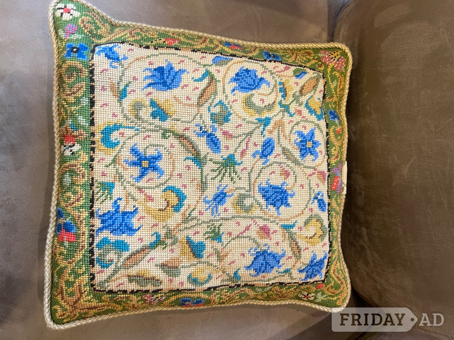 Ehrman Cushion  ‘ Illuminated Manuscript’ Candace Bahouth 